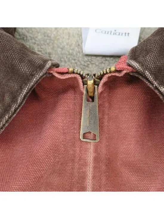 Carhartt Detroit Jacket Women’s XL Vintage Y2K Rose Salmon Pink WJ097 VRS - Picture 10 of 14